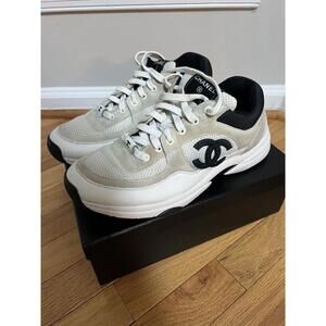 Chanel Mesh, Suede Calfskin, and Grained Calfskin sneakers